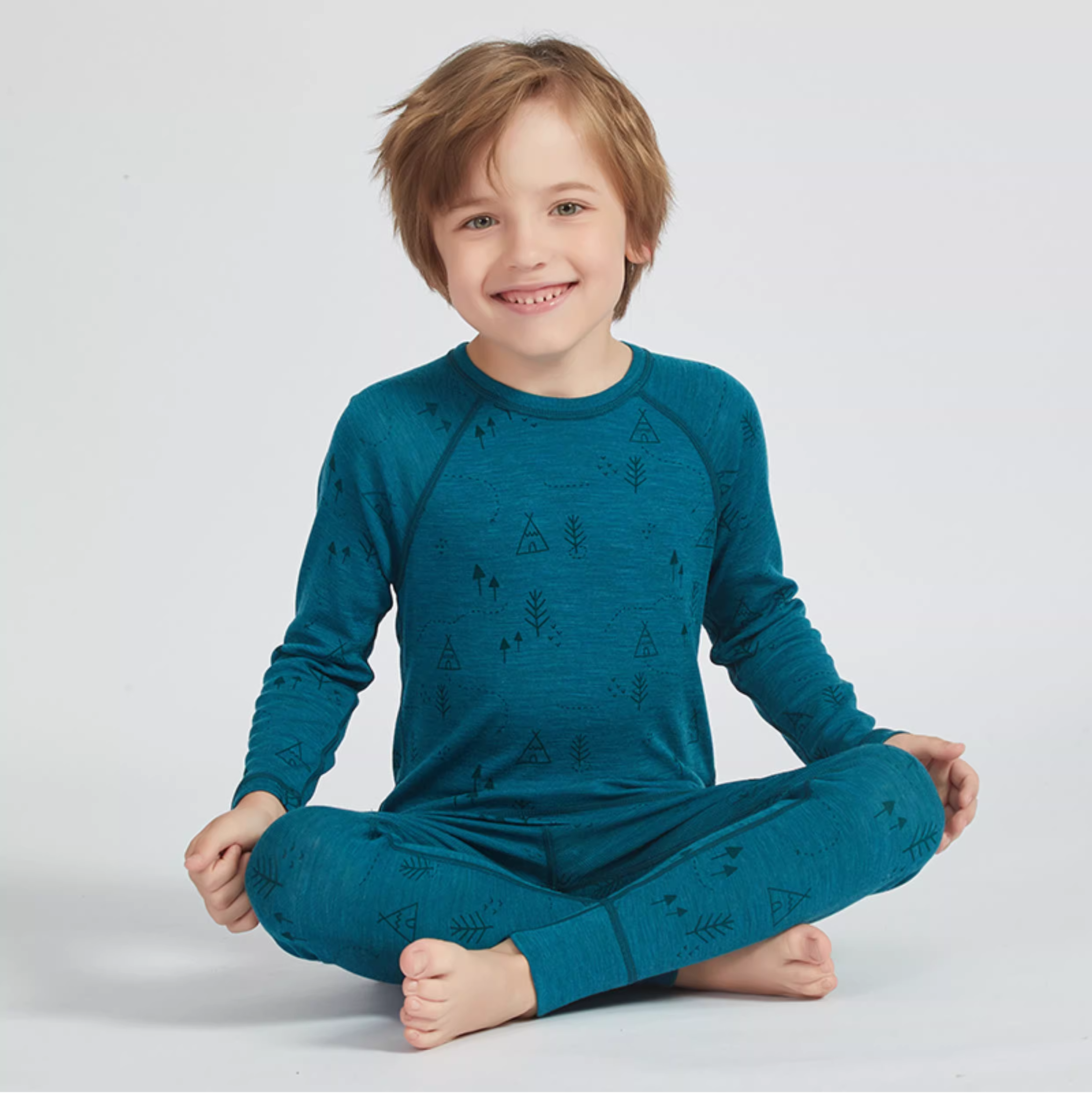 Thermal Long John - Kids Merino Wool Thermal Underwear Set