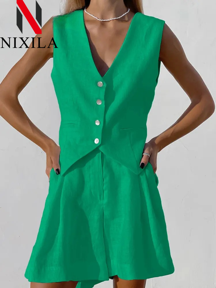 Sleeveless Undershirt - New In Summer Cotton Vest Short