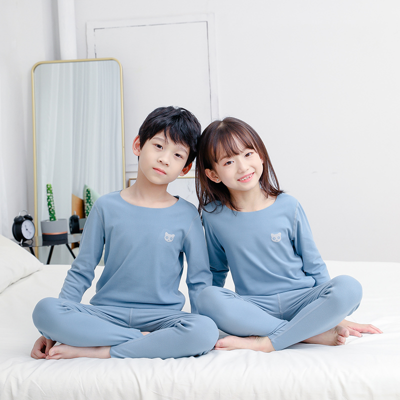 Thermal Long John - 2-piece children's autumn and winter solid