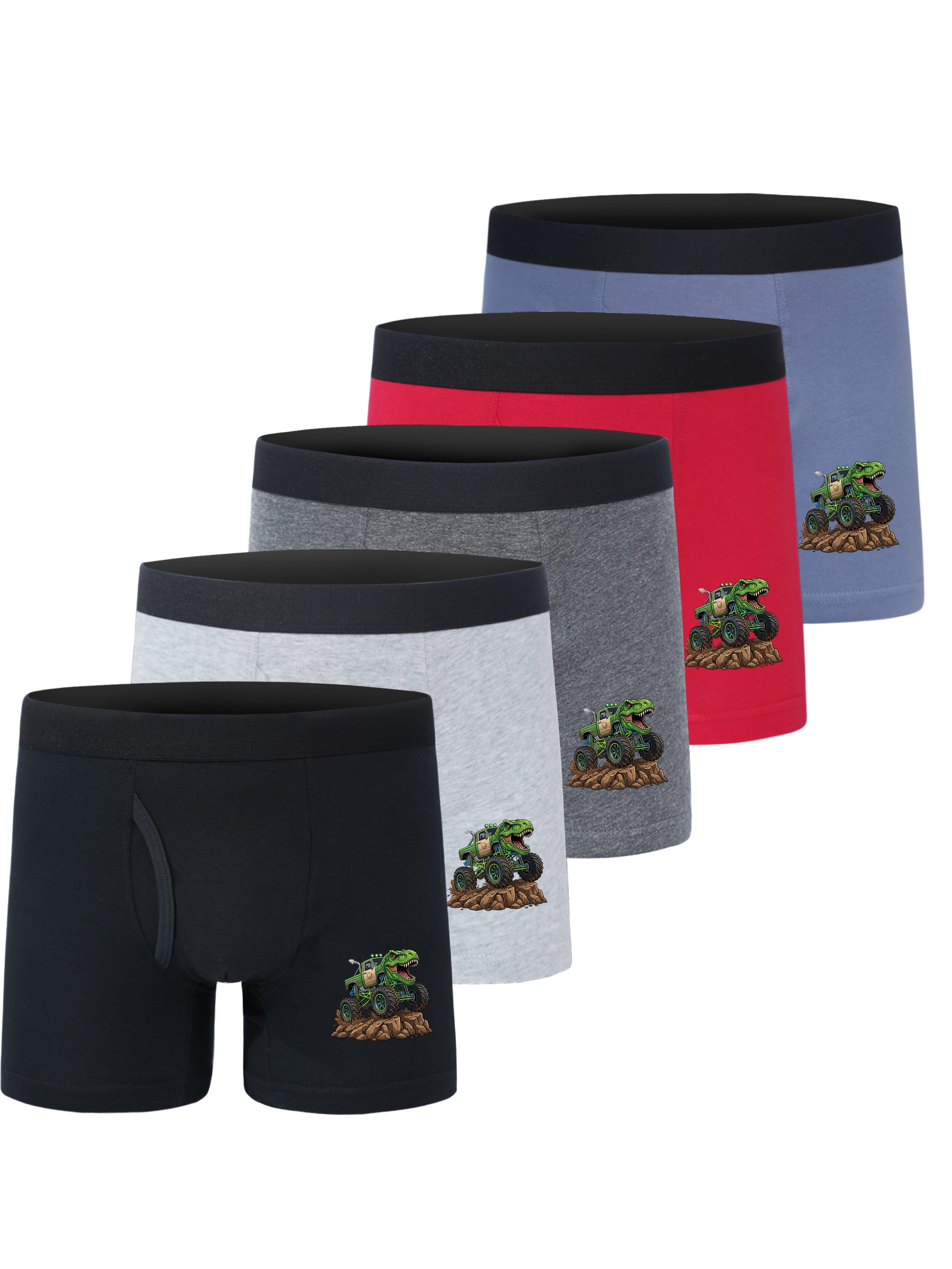 5 Pack Boys Dino Truck Underwe - огляд і ціна Multi Pack Underwear