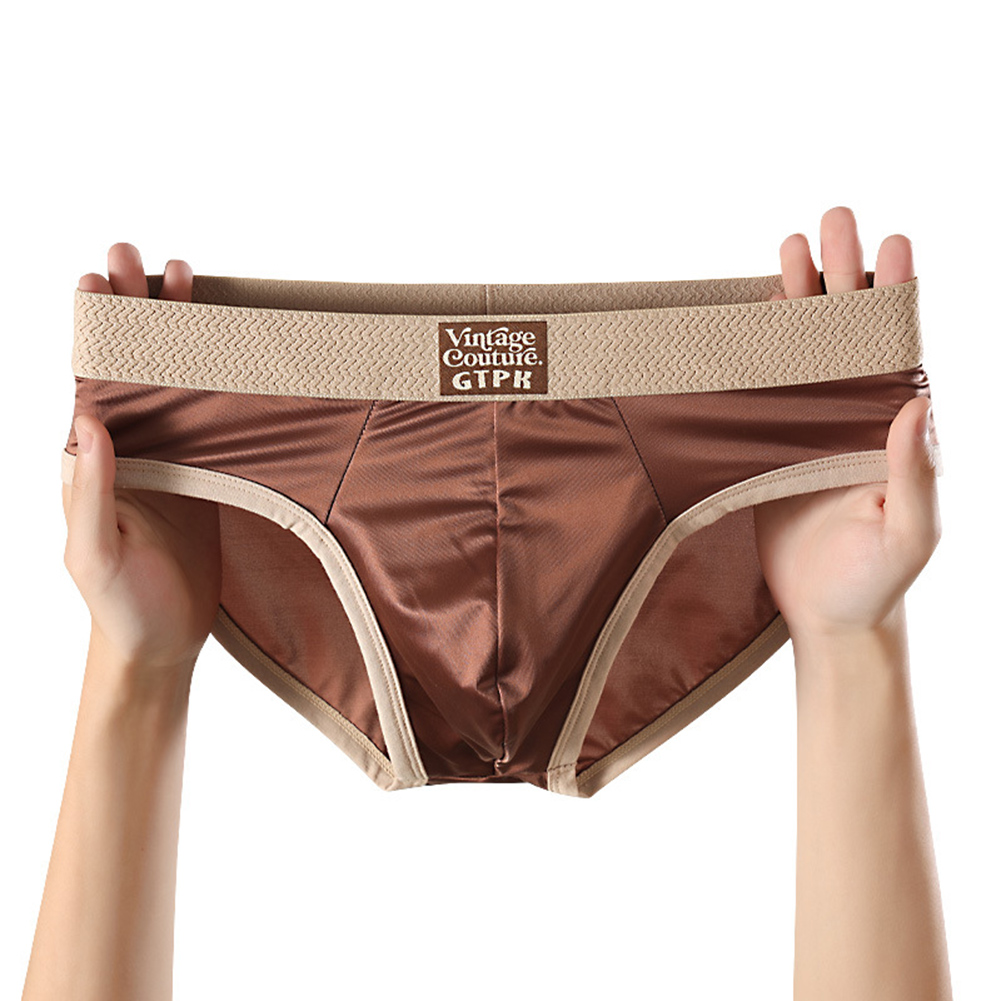 Sexy Men's Briefs Satin-like S - огляд і ціна Quick Dry Underwear