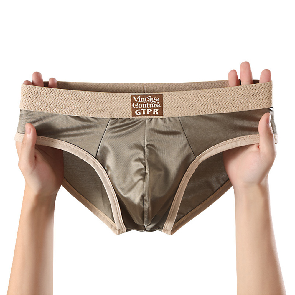 Sexy Men's Briefs Satin-like S - огляд і ціна Quick Dry Underwear