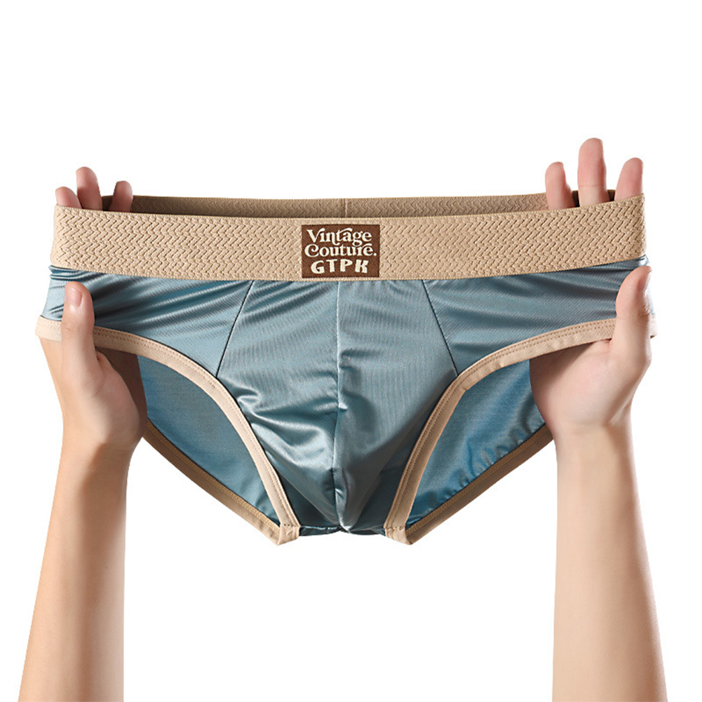 Sexy Men's Briefs Satin-like S - огляд і ціна Quick Dry Underwear
