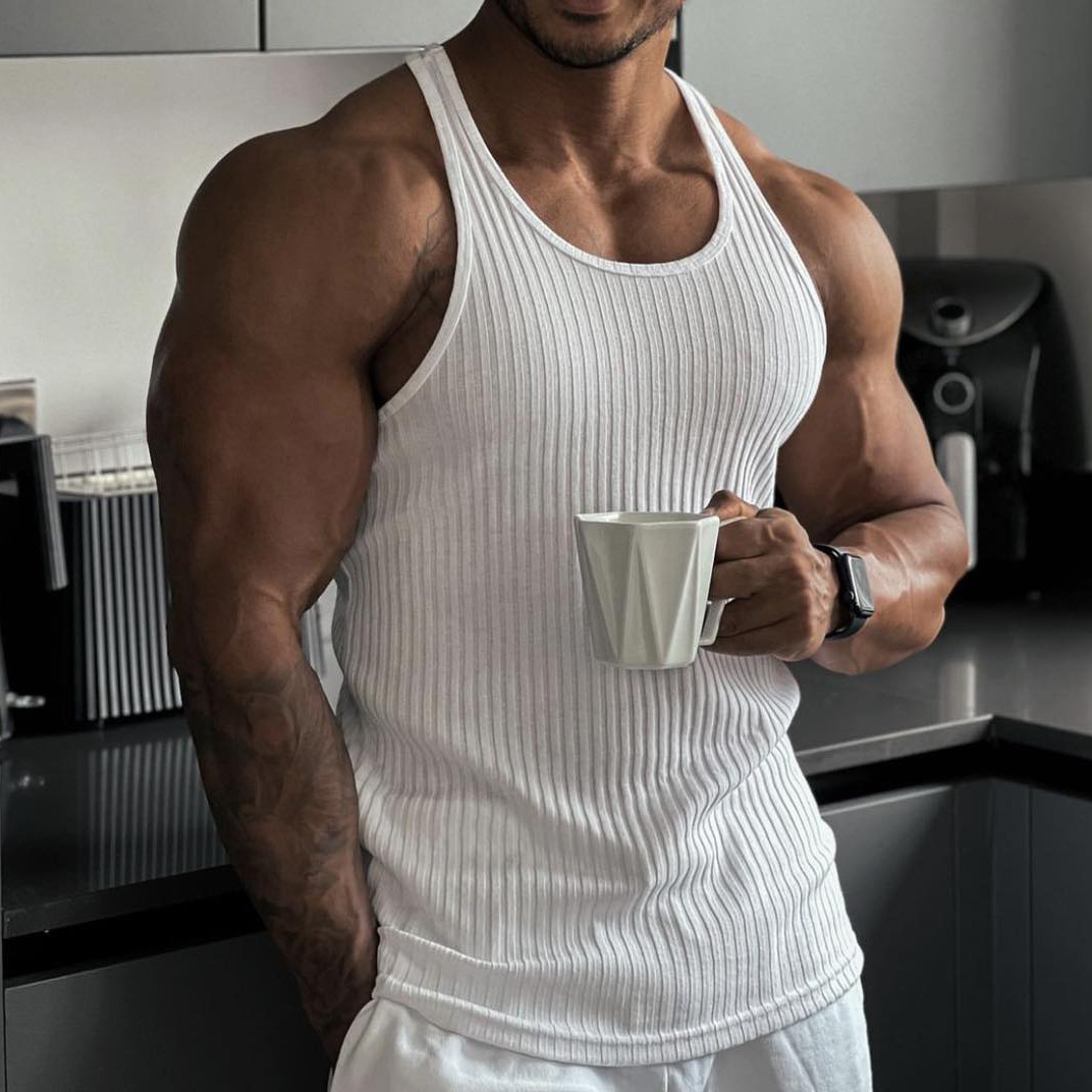 2024 Summer new men V-neck Ves - огляд і ціна Sleeveless Undershirt