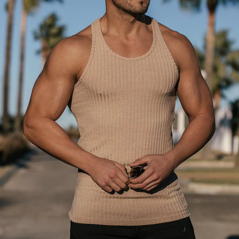 2024 Summer new men V-neck Ves - огляд і ціна Sleeveless Undershirt