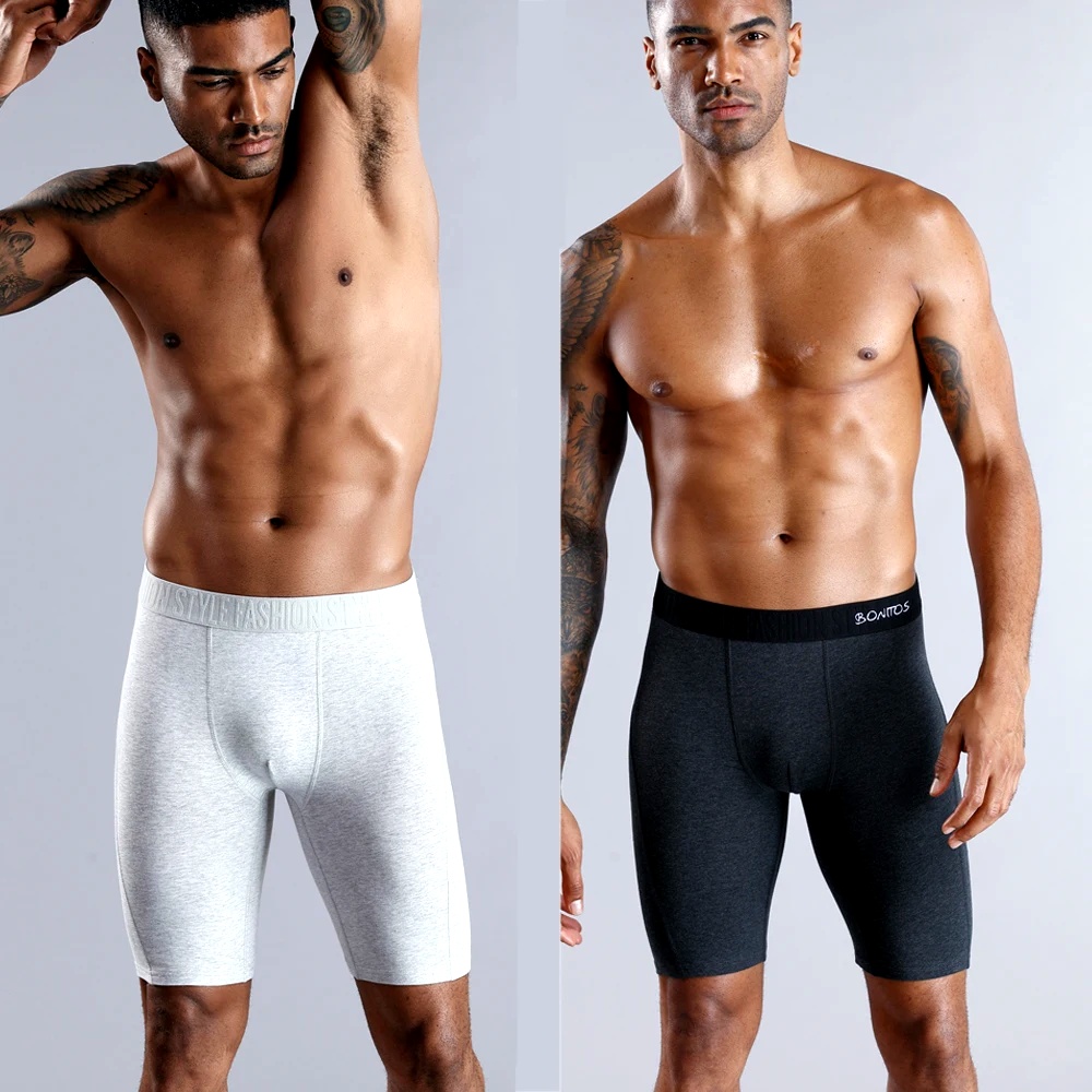 4pcs long boxers for men under - огляд і ціна Long Leg Trunk Men