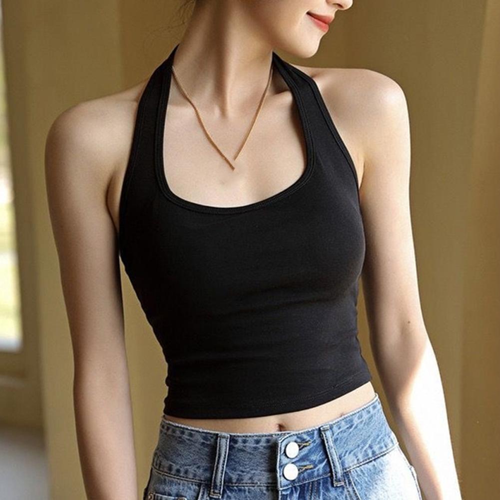 Halter Top Gym Vest Woman Back - огляд і ціна Suspender Tank Top