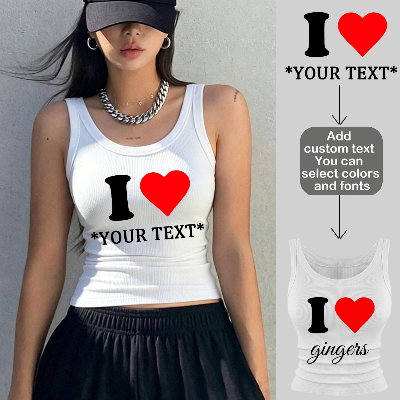 Personalization Custom Sleevel - огляд і ціна Tank Top Ribbed