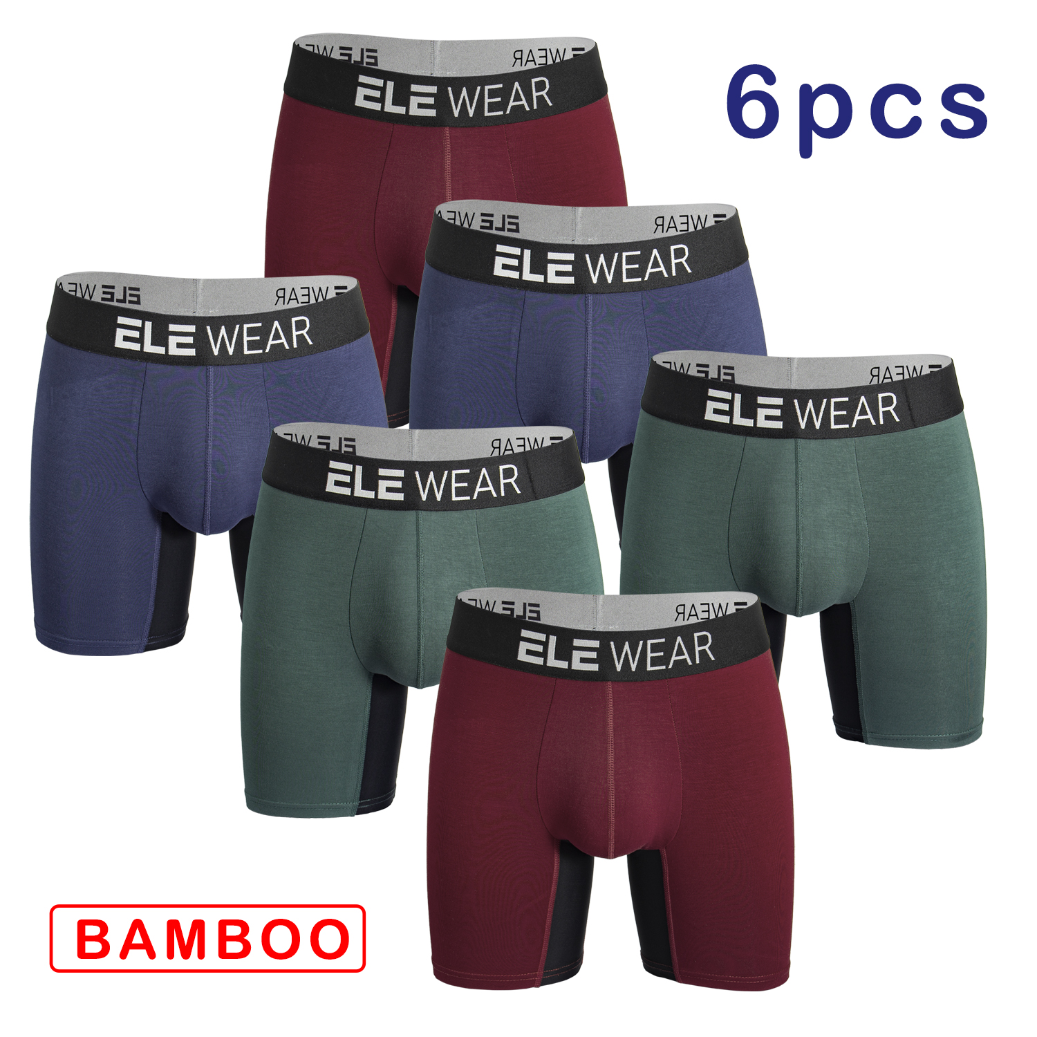 6 pcs Bamboo Men Underwear Box - огляд і ціна Bamboo Fiber Trunk