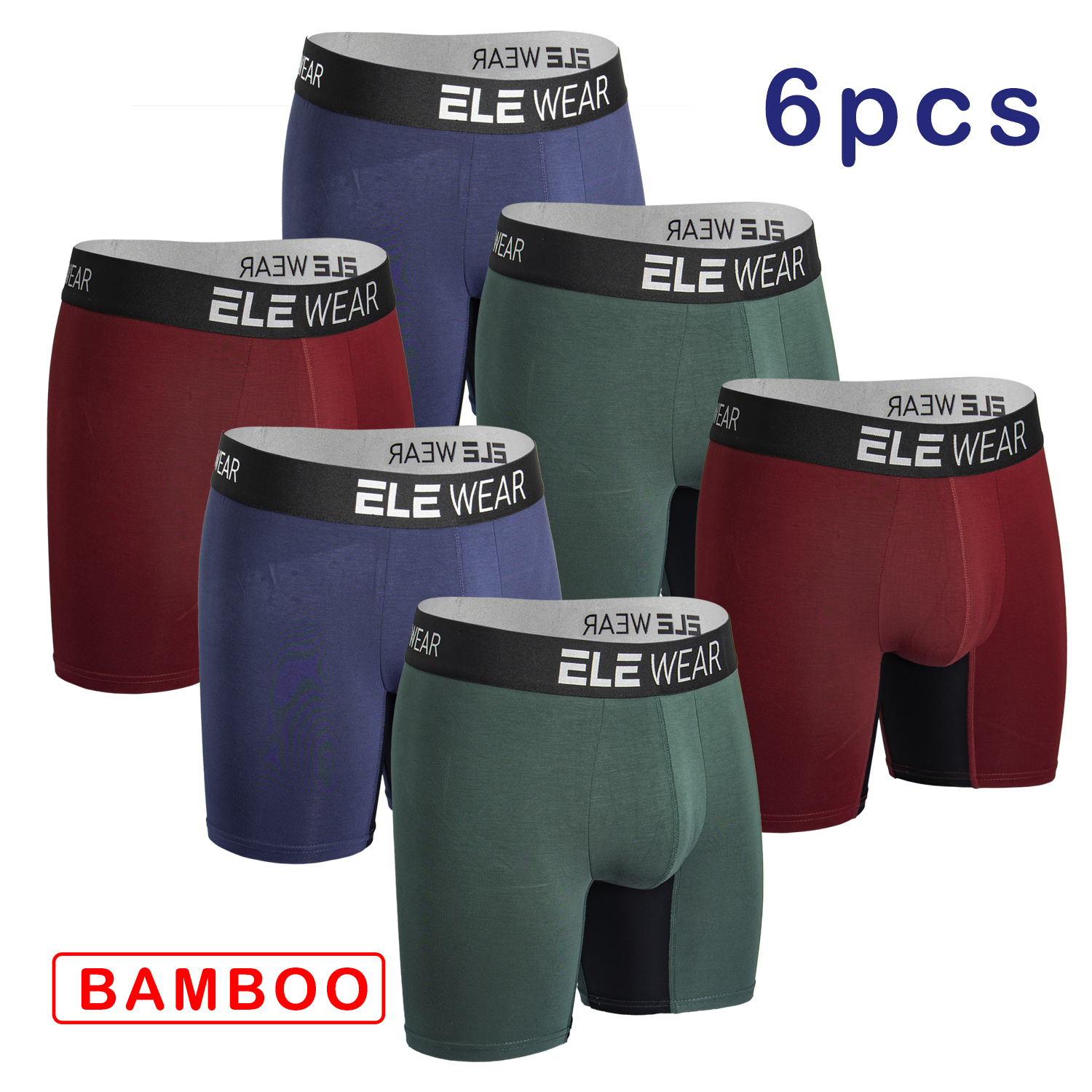6 pcs Bamboo Men Underwear Box - огляд і ціна Bamboo Fiber Trunk