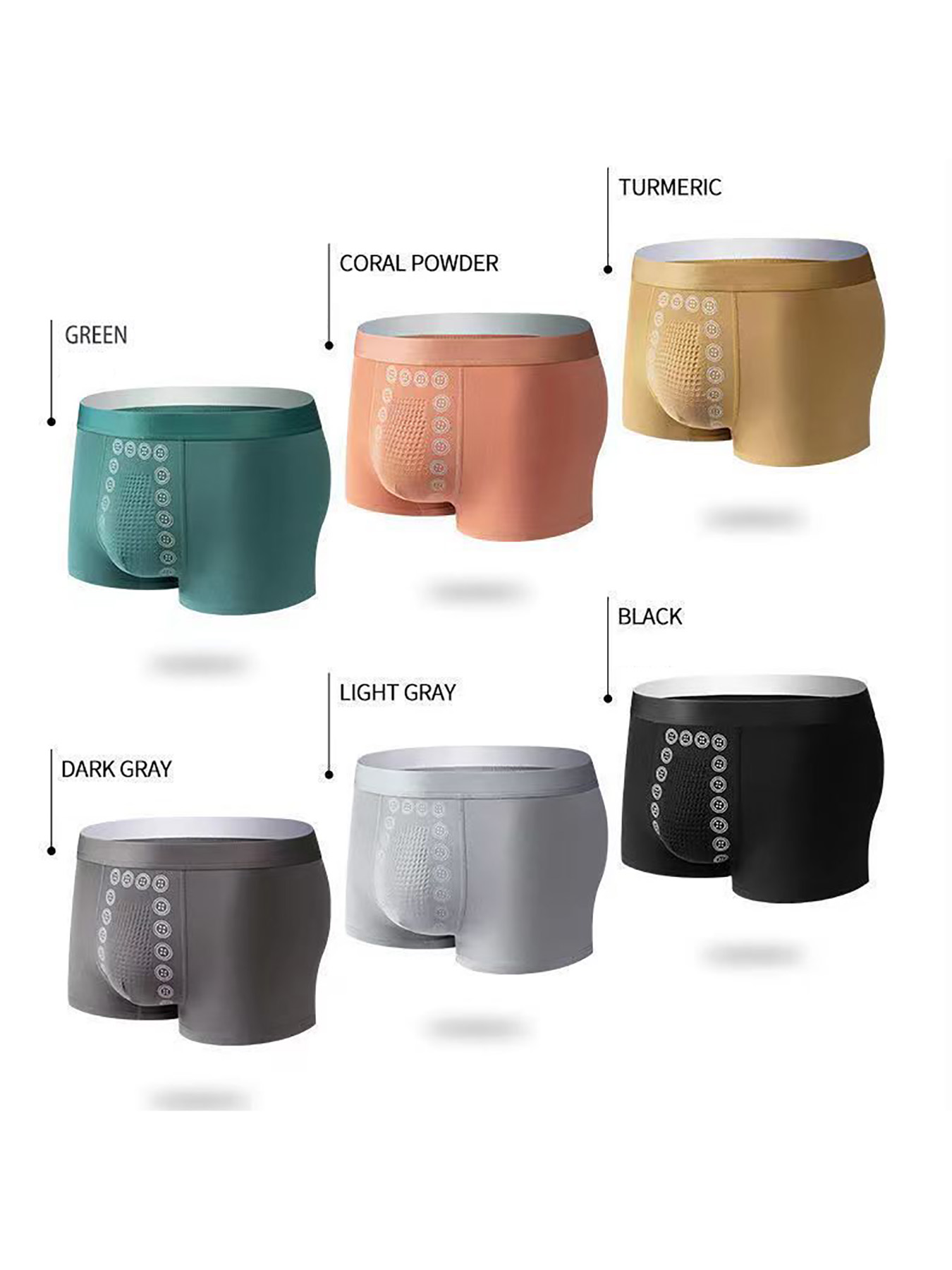 6-pack  Men's Underwear  Solid - огляд і ціна Multi Pack Underwear