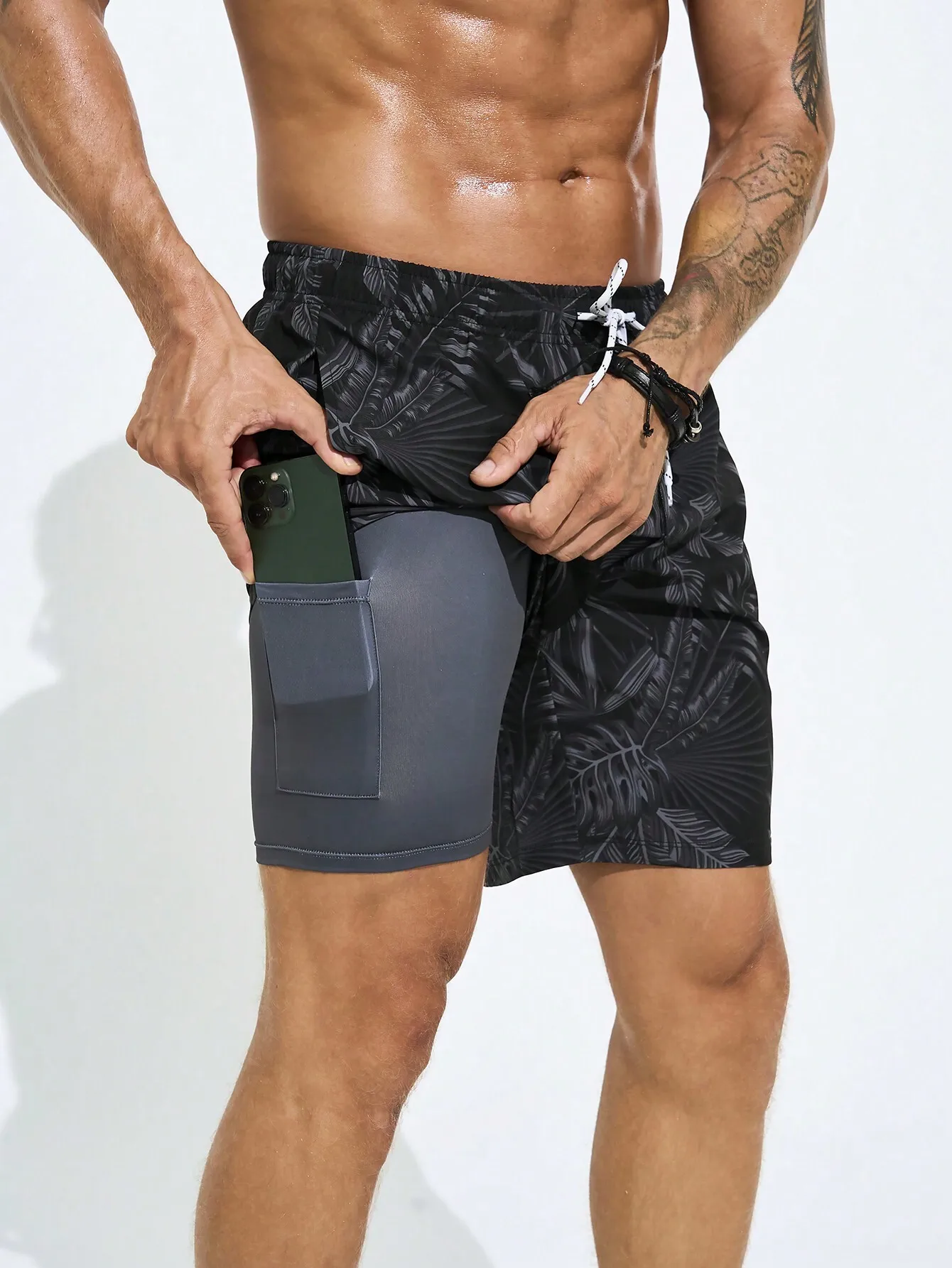 Men's Casual Printed Drawstrin - огляд і ціна Bamboo Fiber Trunk
