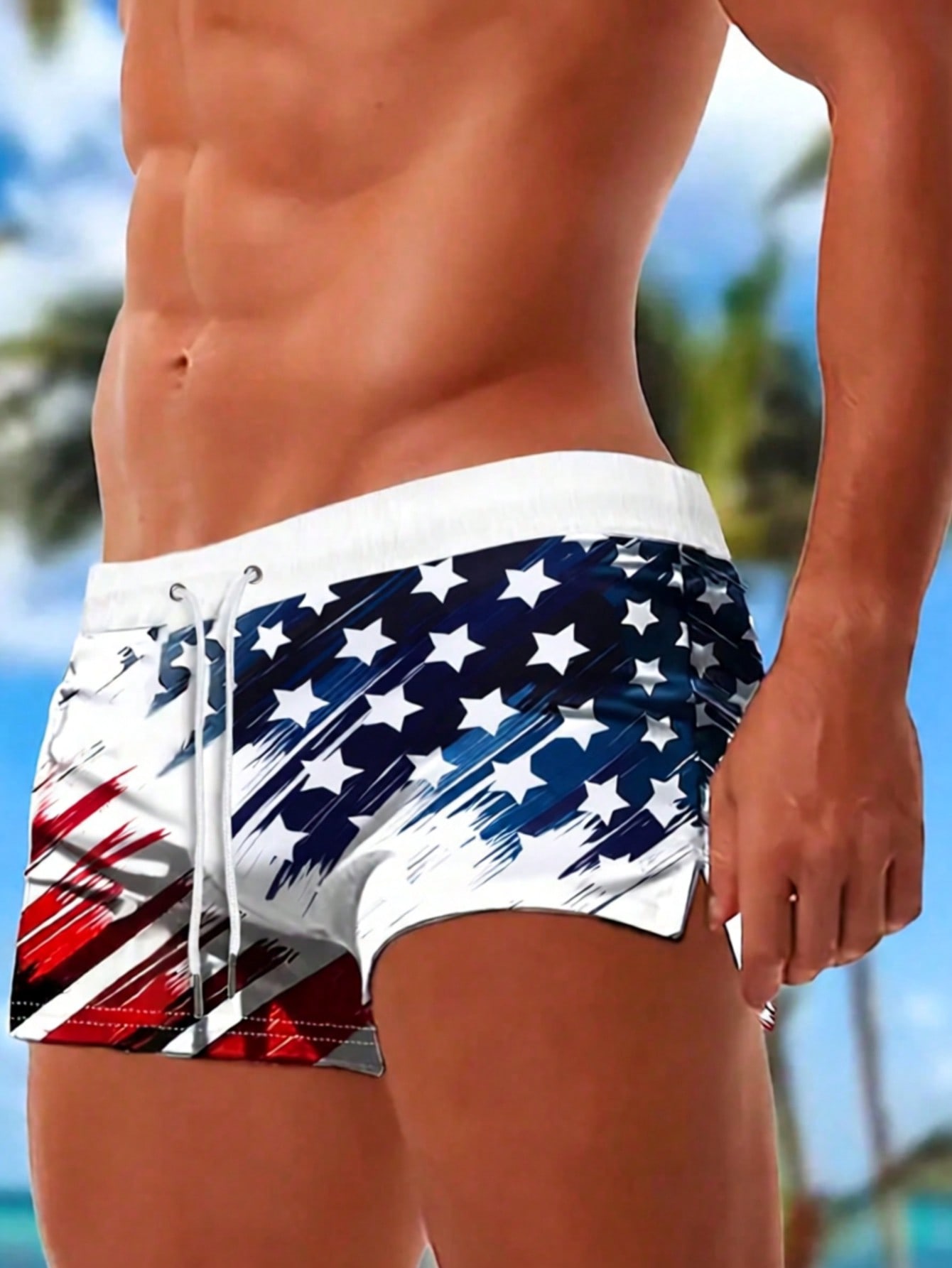 Men's Casual Flag Printed Draw - огляд і ціна Bamboo Fiber Trunk
