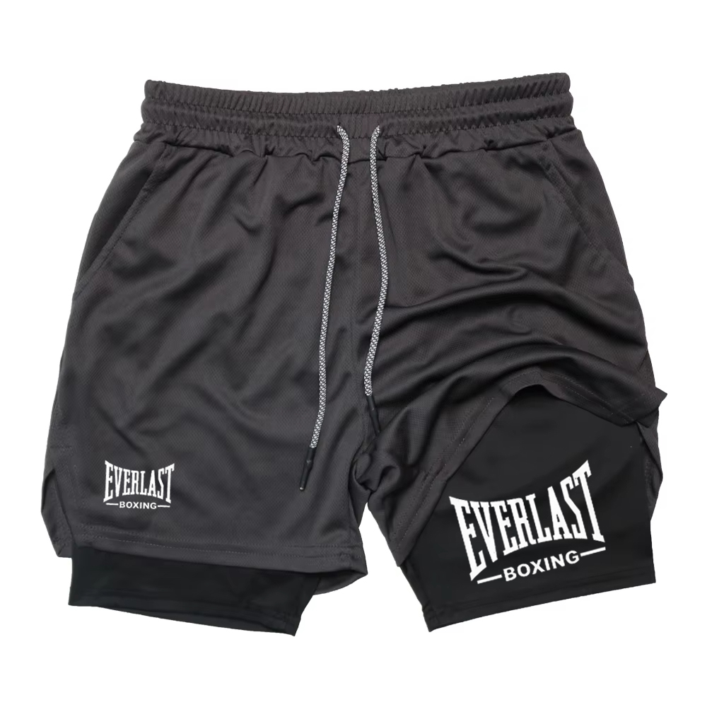 Men's 2-in-1 Double Layer Athl - огляд і ціна Compression Shorts Athletes