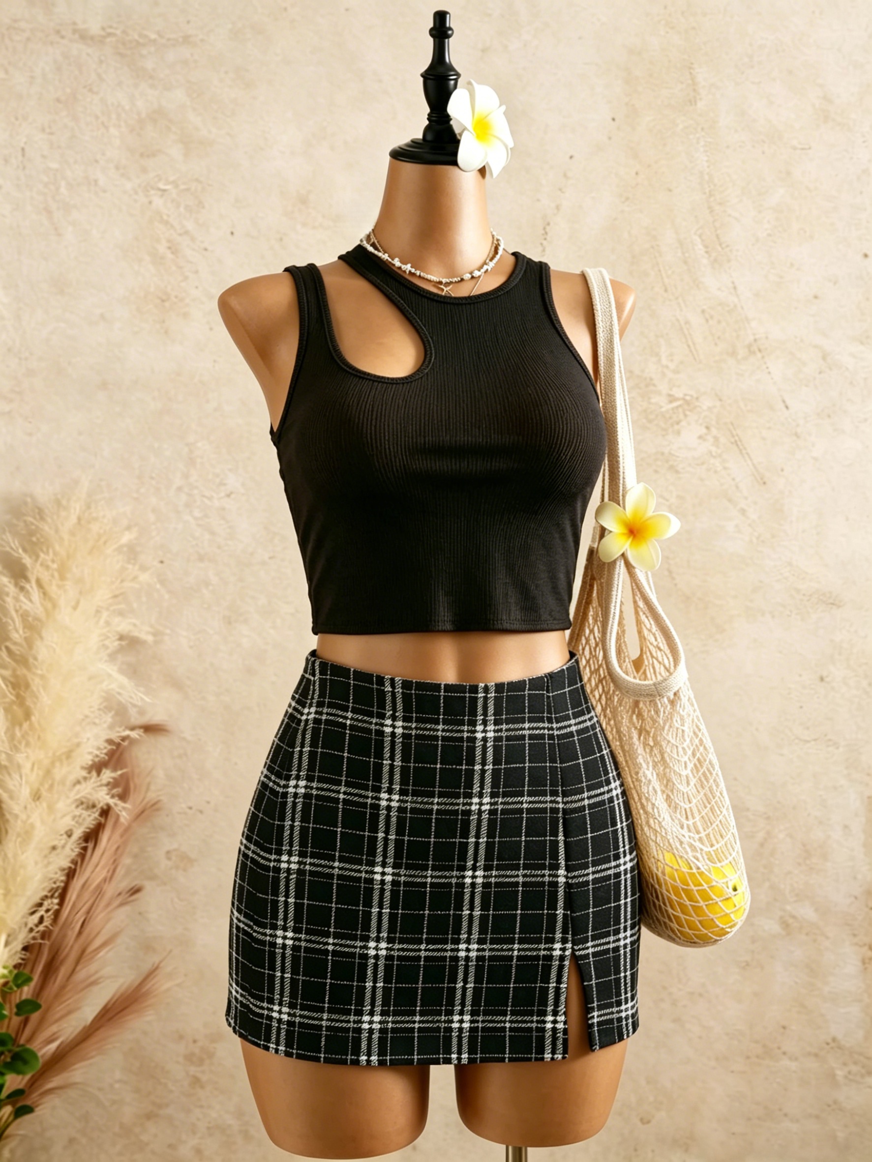 2 Piece Outfits Women Cutout R - огляд і ціна Tank Top Ribbed