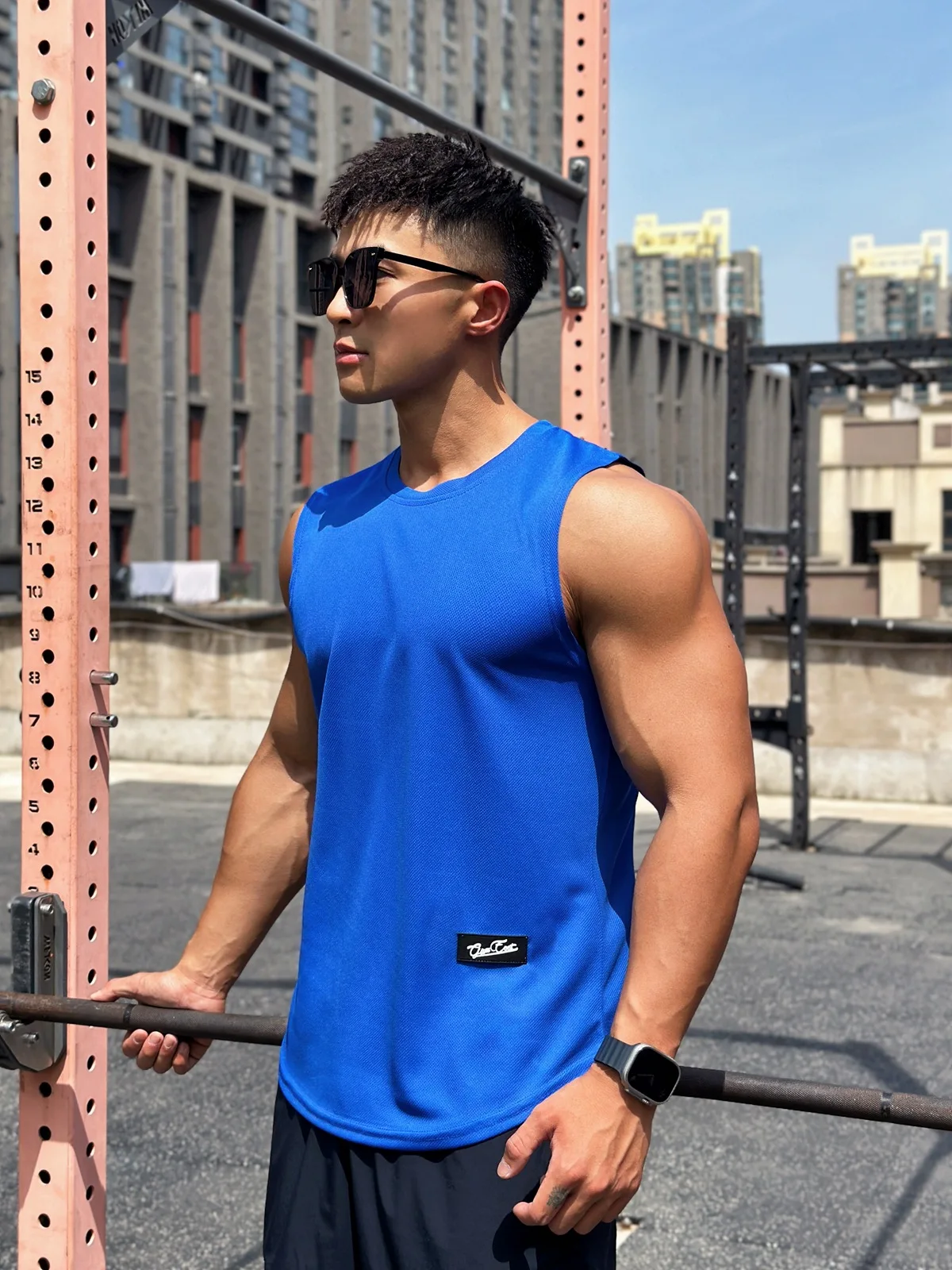 Mens Gym Tank top Men Fitness  - огляд і ціна Sleeveless Undershirt