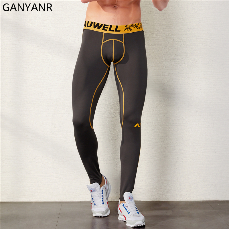 GANYANR Running Tights Men Spo - огляд і ціна Compression Long Pant