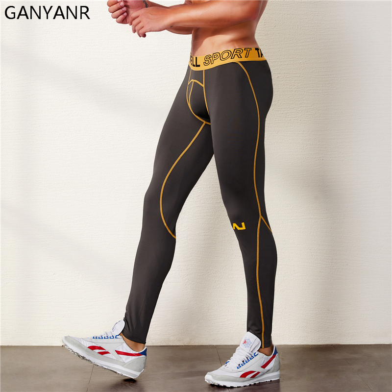 GANYANR Running Tights Men Spo - огляд і ціна Compression Long Pant