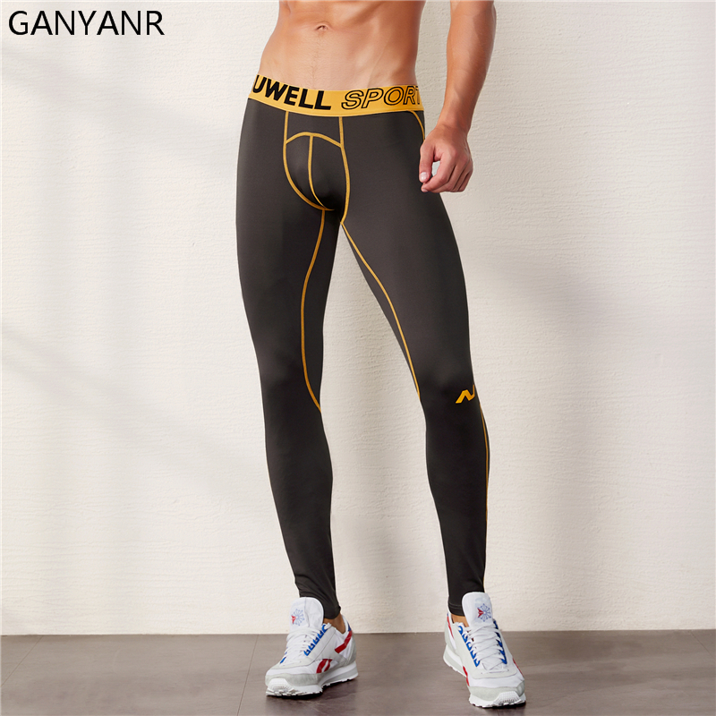 GANYANR Running Tights Men Spo - огляд і ціна Compression Long Pant