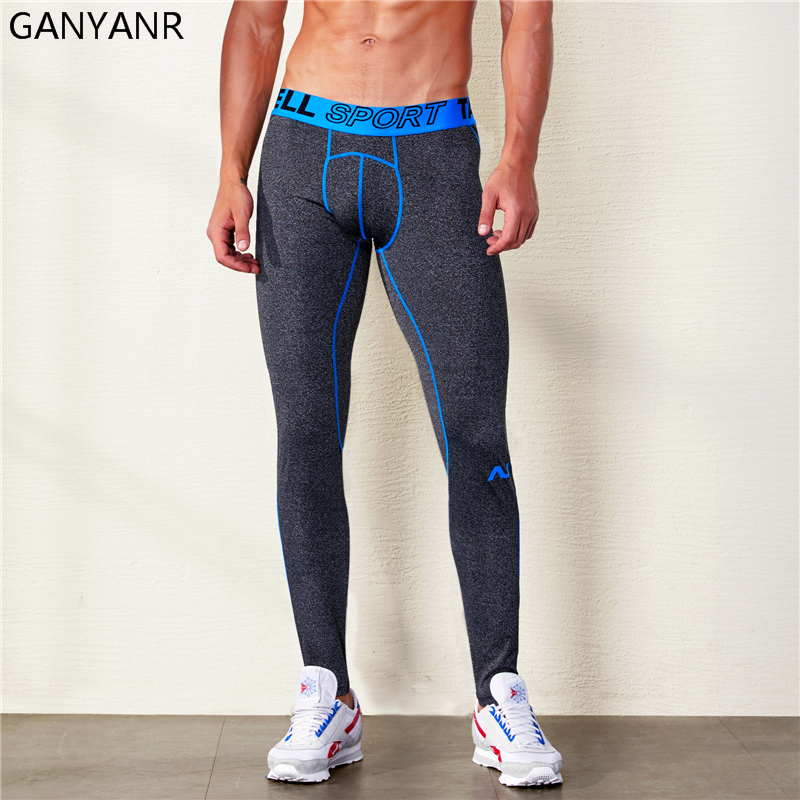 GANYANR Running Tights Men Spo - огляд і ціна Compression Long Pant