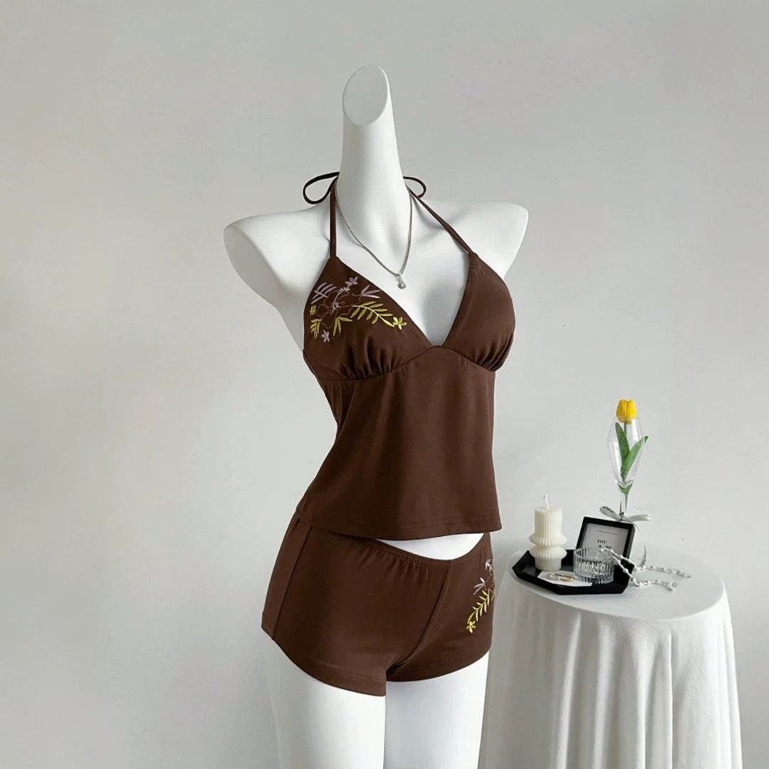 New Women's Summer Brown Tank  - огляд і ціна Suspender Tank Top