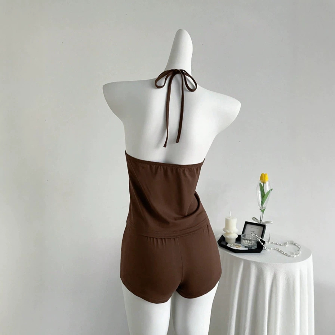 New Women's Summer Brown Tank  - огляд і ціна Suspender Tank Top